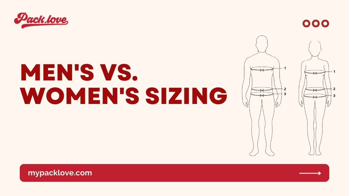 Men's and Women's Sizing: Why the Difference? packlove Men's and Women's Sizing: Why the Difference? packlove