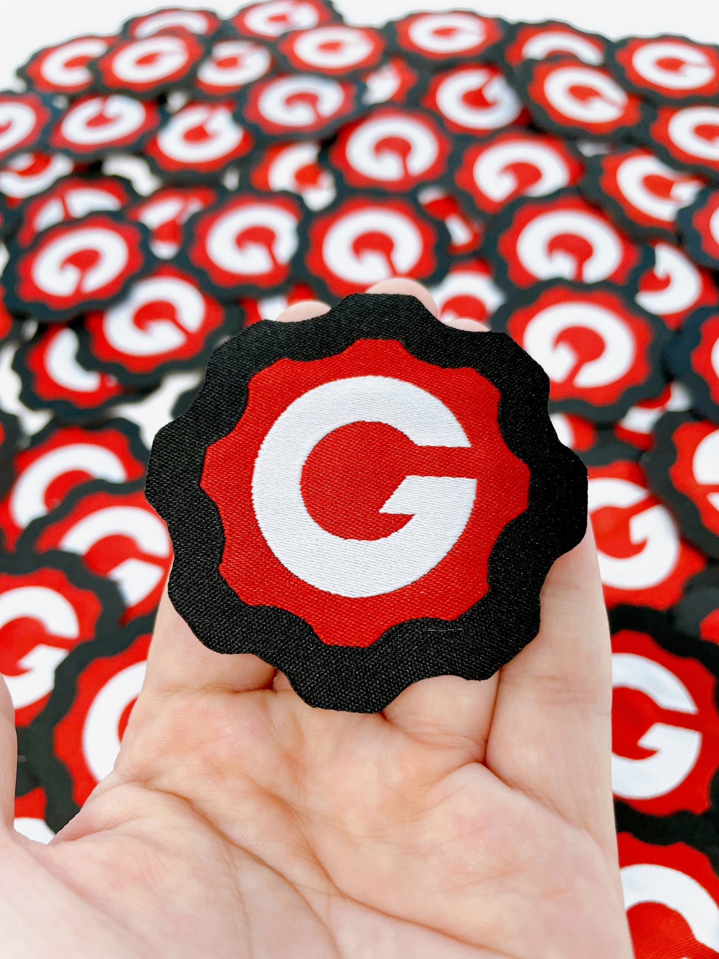 Heat Press Woven Labels - End Fold - Red - Heat-press - S - 100