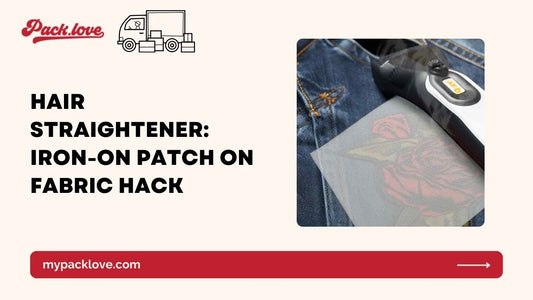 Hair Straightener: Iron-On Patch on Fabric Hack