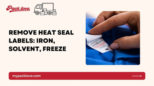 Remove Heat Seal Labels: Iron, Solvent, Freeze