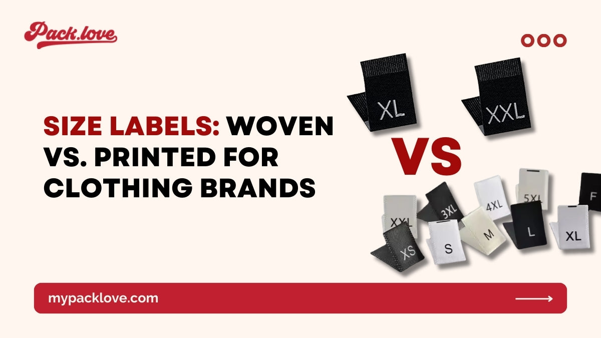 Woven vs Printed Size Labels: Which is Best for Your Brand? – packlove