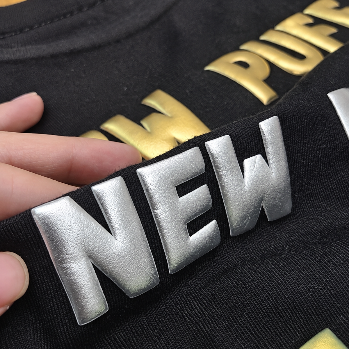 Metallic Puff DTF Transfer