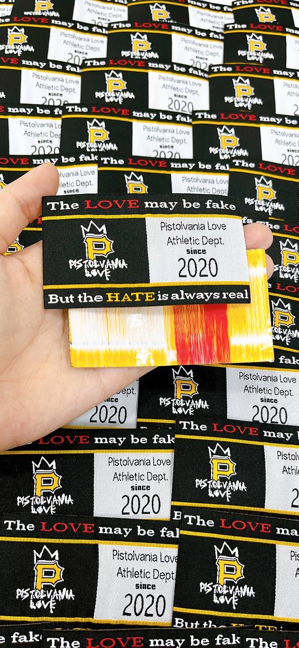 Heat Press Woven Labels - End Fold - Red - Heat-press - S - 100