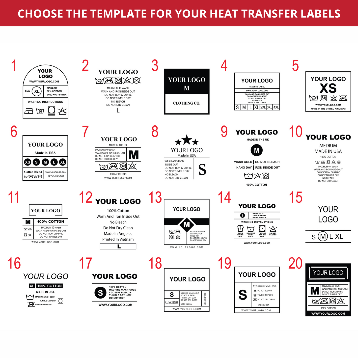 Heat Transfer Labels