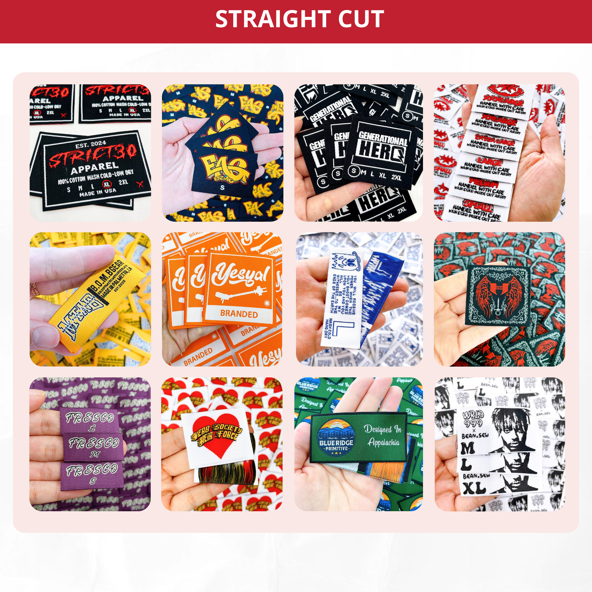 Woven Labels Heat Press