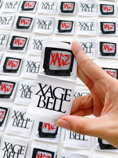 Woven Labels - Straight Cut - 6 Colors - Sew on - S - 100