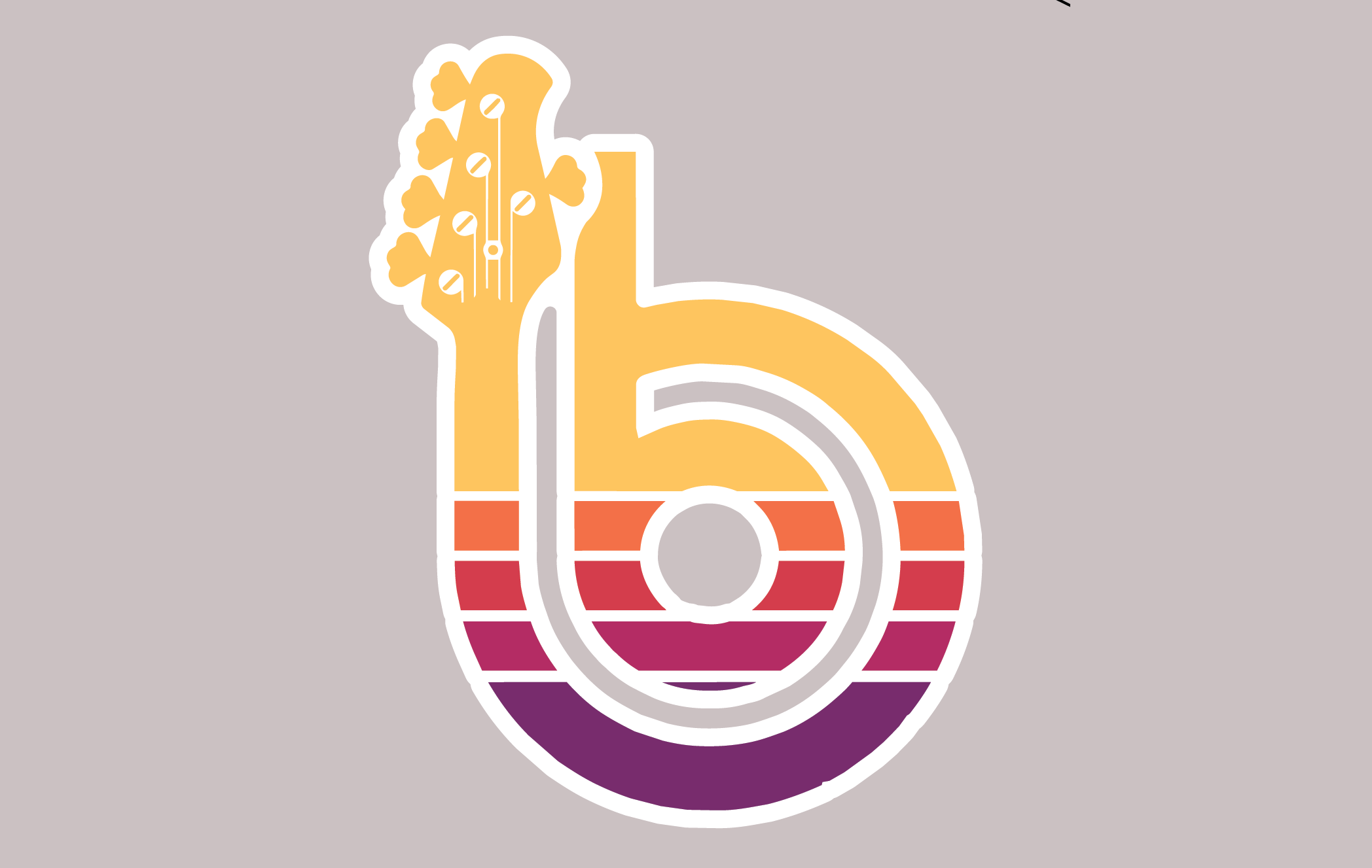 logo with backing