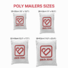 Introduce all sizes of Poly Mailers