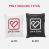 2 types of Poly Mailers
