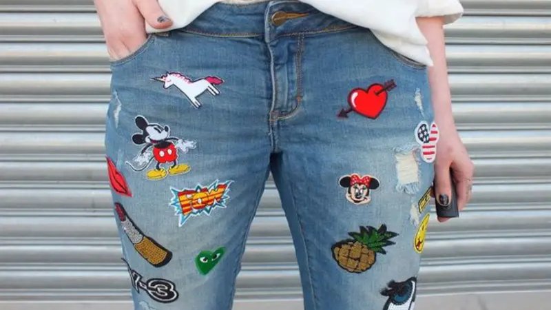 Selecting appropriate patches and jeans is crucial for a successful iron-on application