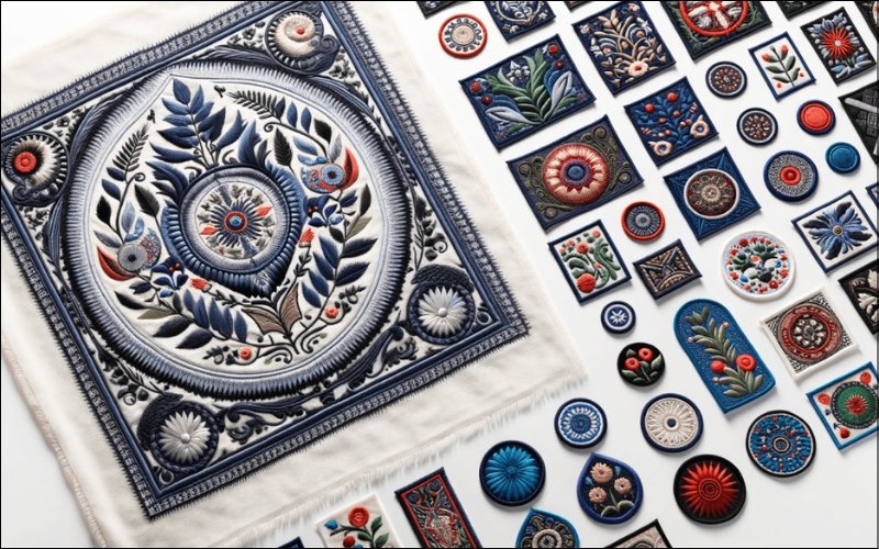 The complexity of your design is a crucial factor in choosing between woven and embroidered patches