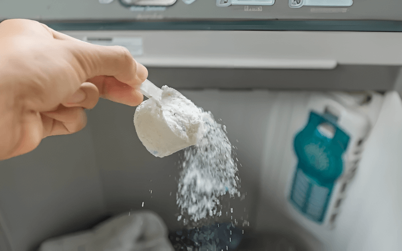Always use only a small amount of the recommended mild detergent