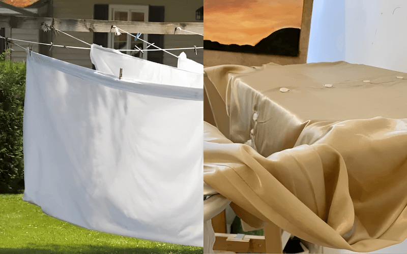 There are two primary air-drying techniques for silk: flat drying and hanging
