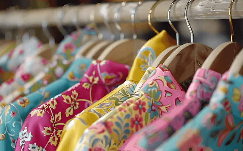 For everyday silk storage, hang your garments on padded hangers in a cool, dry place away from direct sunlight