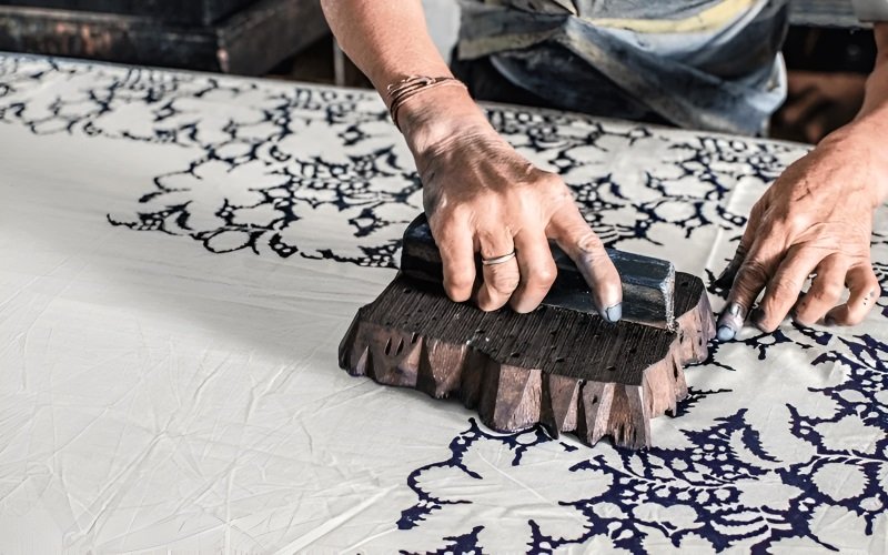 Block printing is a wonderfully accessible and craft-focused method of fabric printing that is perfect for all ages, particularly children