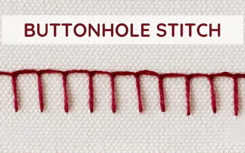 For buttonholes, the stitches are placed very close together, creating a reinforced opening