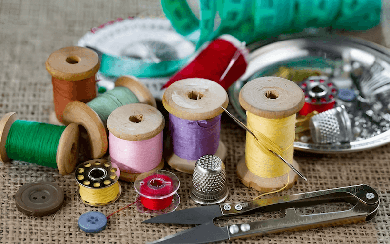 Selecting the correct thread, needles, and lining is important.