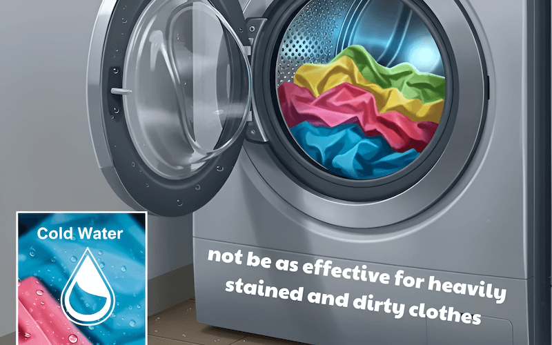 It may not be as effective for heavily stained and dirty clothes.