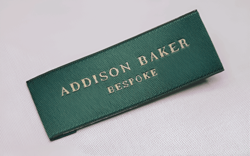 Damask label is a type of woven label that uses a finer weave and higher thread count than standard woven labels, resulting in a smoother, more detailed finish.