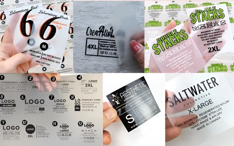 Heat transfer labels are created by printing ink onto a carrier film and then applying the design directly onto the garment fabric using heat