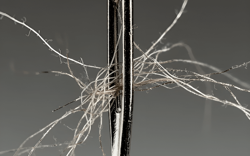 Thread fraying, shredding, and breaking