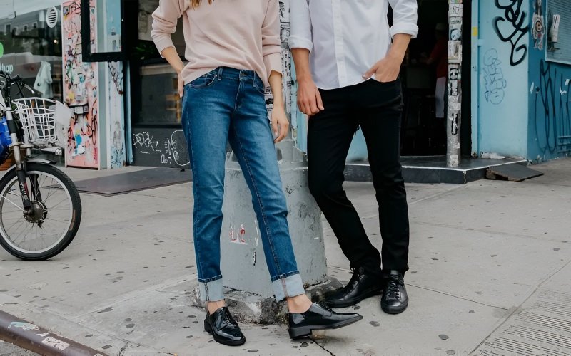 Converting between men's and women's jeans sizes is particularly complex due to the differences in rise