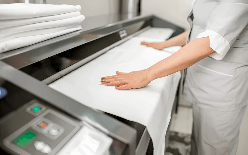 Creating an efficient and comfortable ironing station is crucial, especially for businesses with large clothing volumes