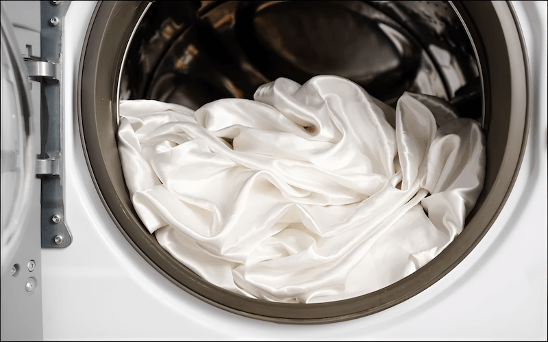 If your silk is machine washable, proper machine settings are crucial