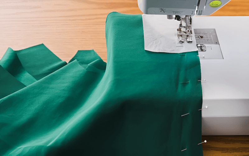 Sewing with silk
