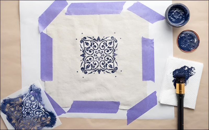 Stenciling offers a precise and versatile method for transferring intricate designs onto fabric, allowing for a high degree of customization and creative layering