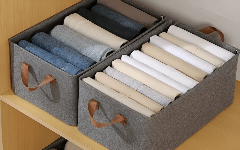Storage bins and boxes are essential for protecting clothes from dust, pests, light, and other environmental factors, especially during long-term storage