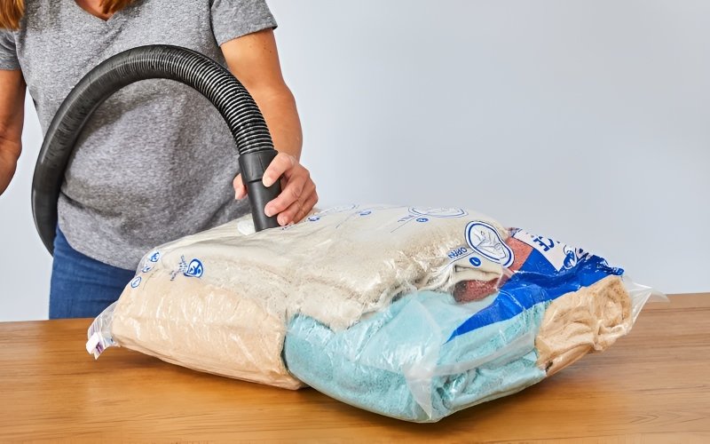 Compress garments and stack bags neatly, maximizing your storage space