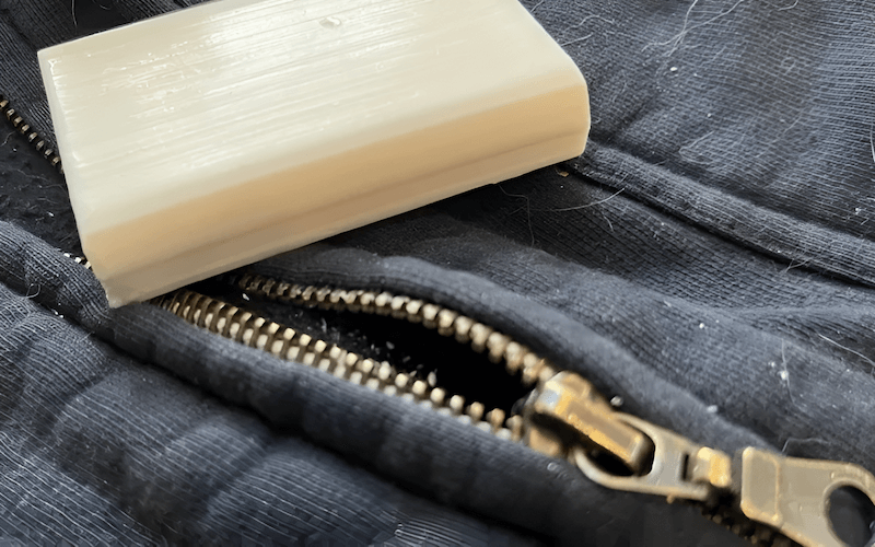 A small amount of dry bar soap can also work as a lubricant