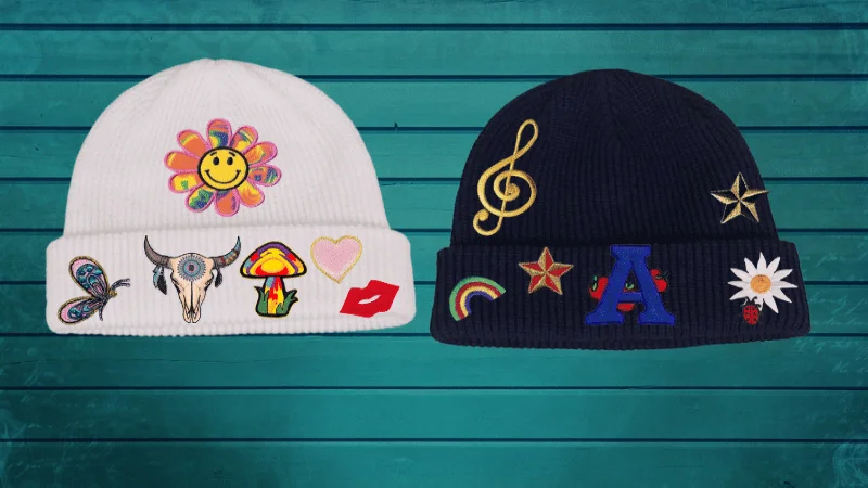 These patches are created by stitching a design onto a backing fabric