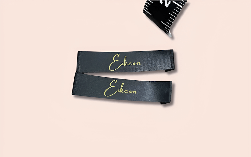 The design is printed directly onto the label fabric using various printing techniques