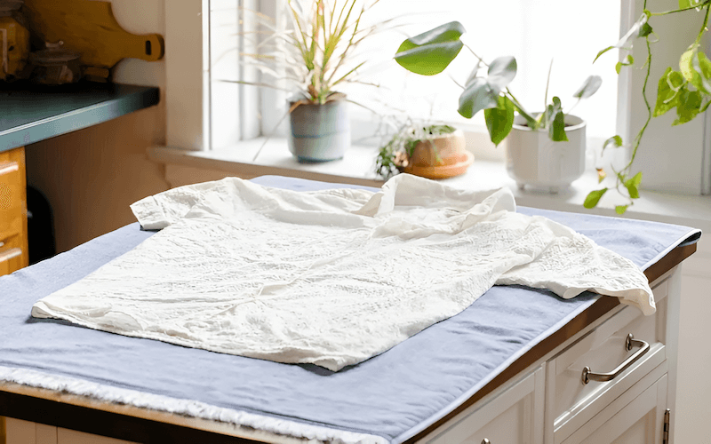 Laying delicates flat to dry is particularly important for items that are prone to stretching, such as sweaters and knits