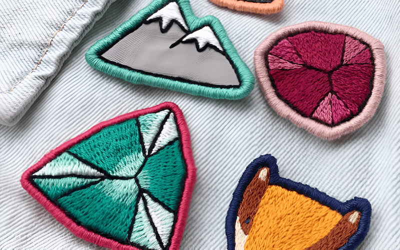 Different patches are made with different materials and, of course, bomber jackets too