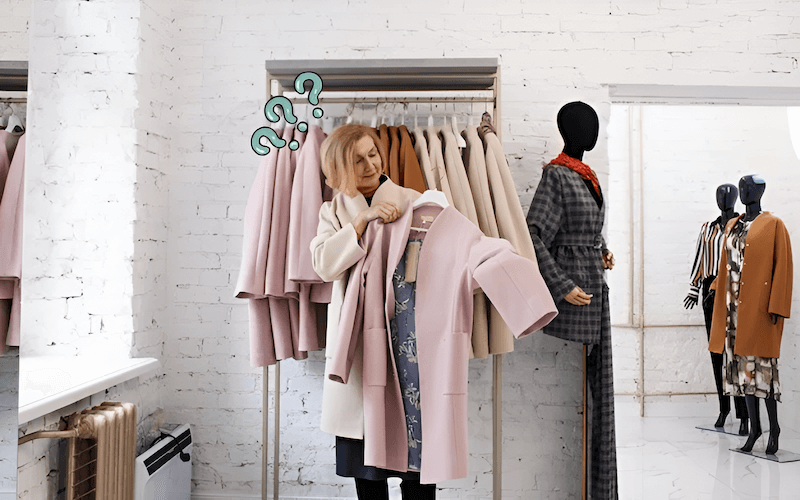 When customers are unsure about the fit of a garment, they may hesitate to buy it