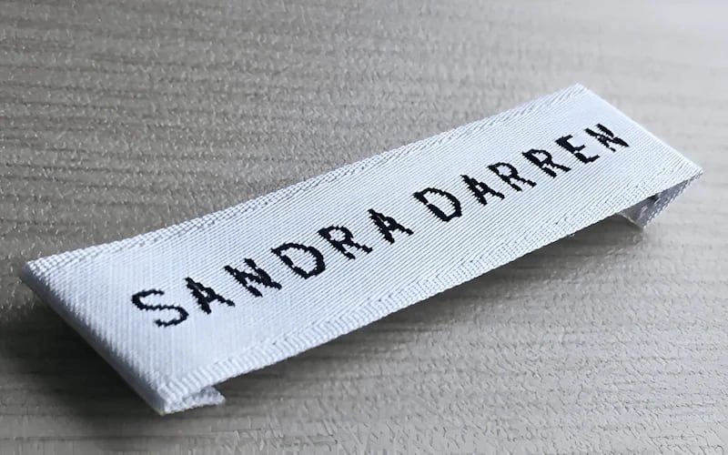 Satin woven labels