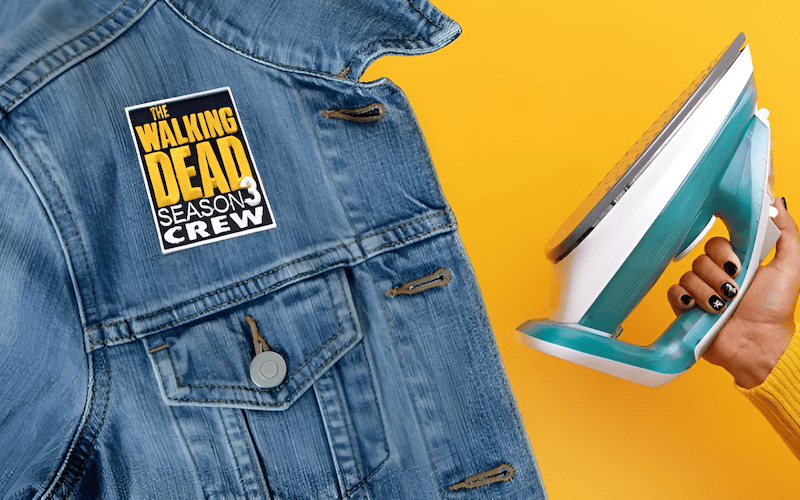 Correct iron settings are essential for activating the adhesive without damaging the patch or the denim