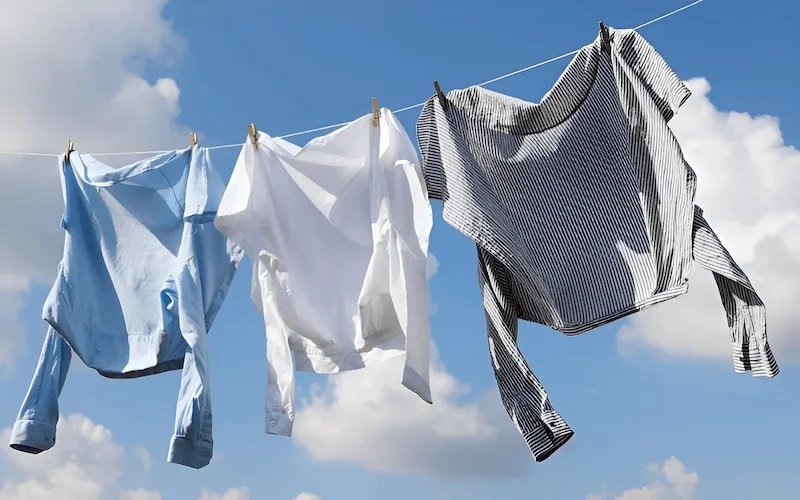 Air drying avoids the high heat and tumbling action of machine dryers