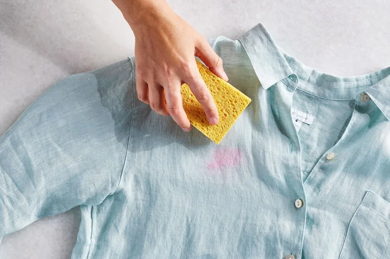 Perform spot test before bleaching entire garment.
