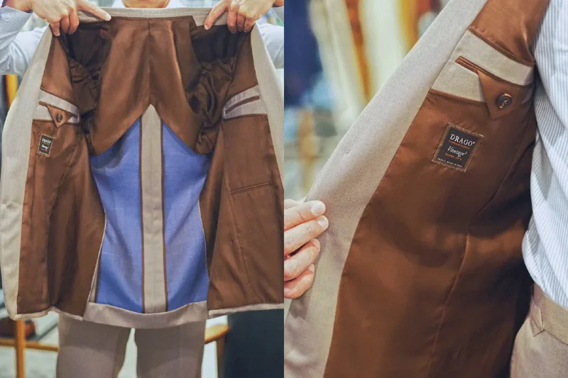 Lining: The hidden inner layer elevates garments.