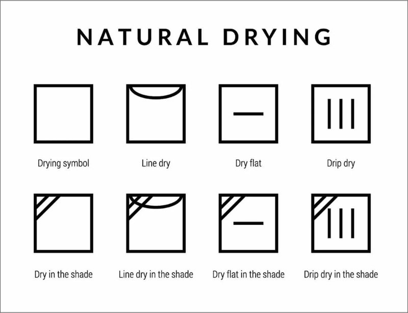 Air drying/Natural drying symbol