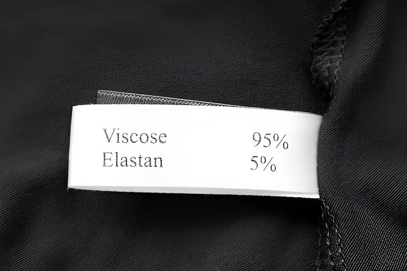 Read labels: Fibers listed by percentage weight always.