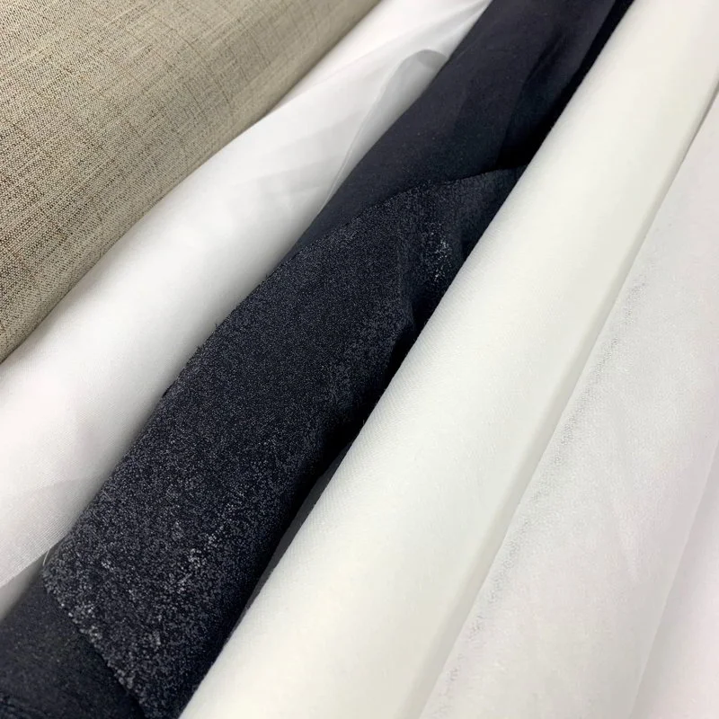 Choose interfacing color matching light or dark fabrics.
