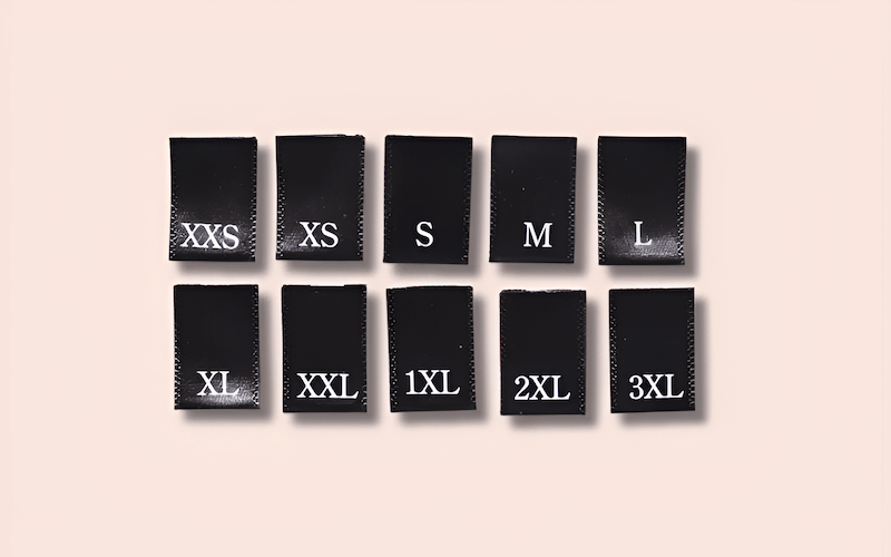 Printed size labels offer a versatile and cost-effective alternative to woven labels