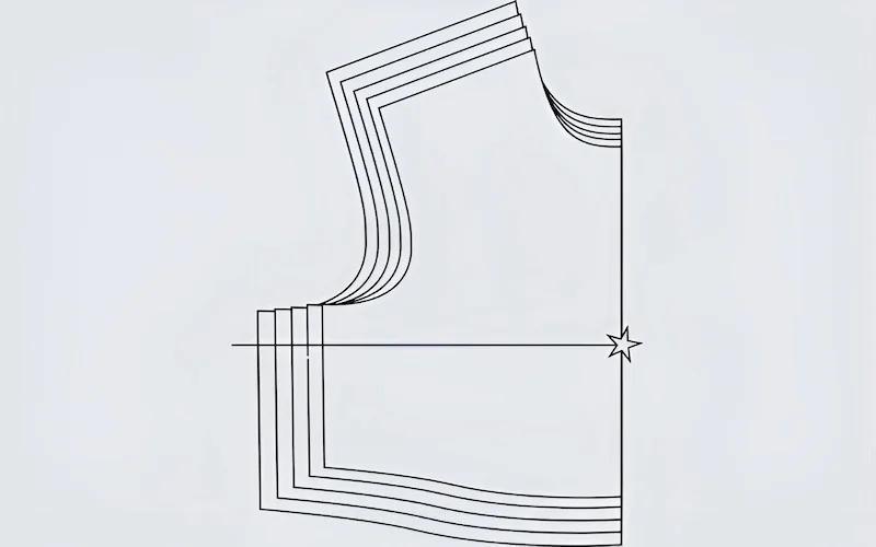 Size grading is the systematic process used in apparel production to proportionally increase or decrease a perfected base size pattern