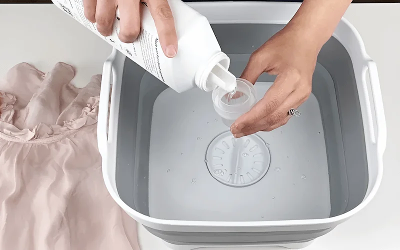 Gentle detergent specifically designed for delicate