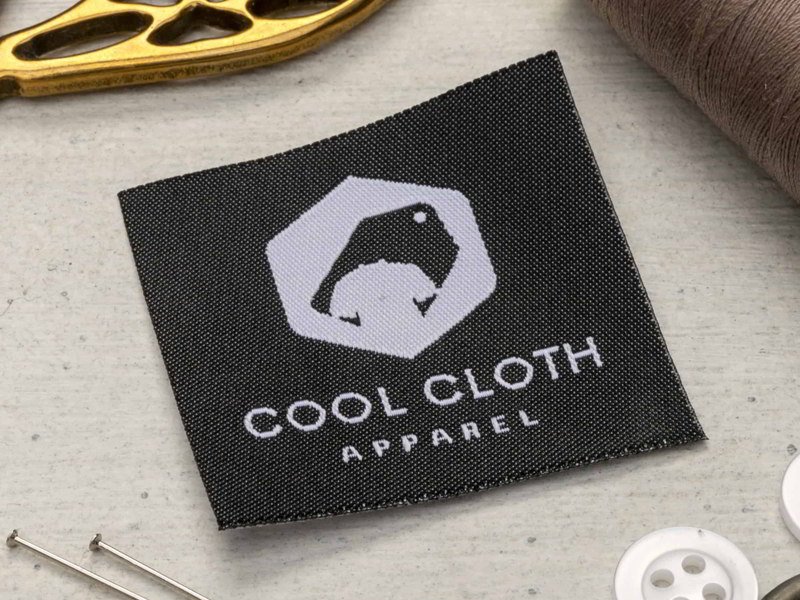 Woven edge labels enhance premium garment appearance greatly.